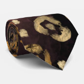 Leopard Paint Serie Design 7 Krawatte (Gerollt)