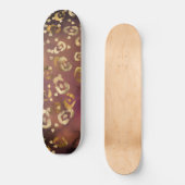 Leopard Paint Serie Design 7 Skateboard (Vorderseite)