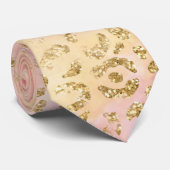 Leopard Paint Series Design 13 Krawatte (Gerollt)