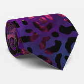 Leopard Paint Series Design 16 Krawatte (Gerollt)