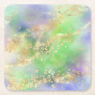 Leopard Paint Series Design 4 Rechteckiger Pappuntersetzer