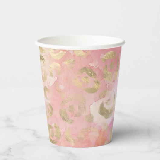 Leopard Paint Series Design 5 Pappbecher (Rückseite)