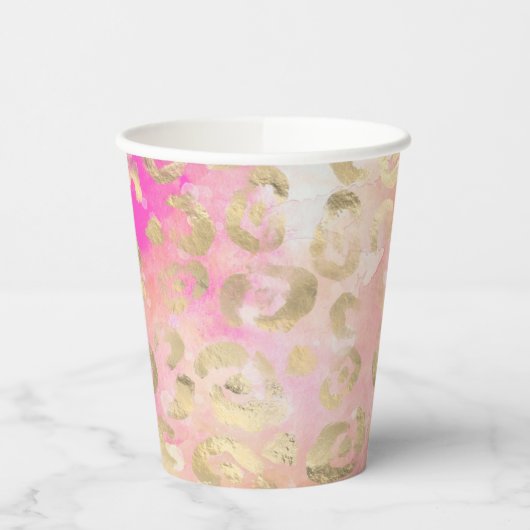 Leopard Paint Series Design 5 Pappbecher (Links)