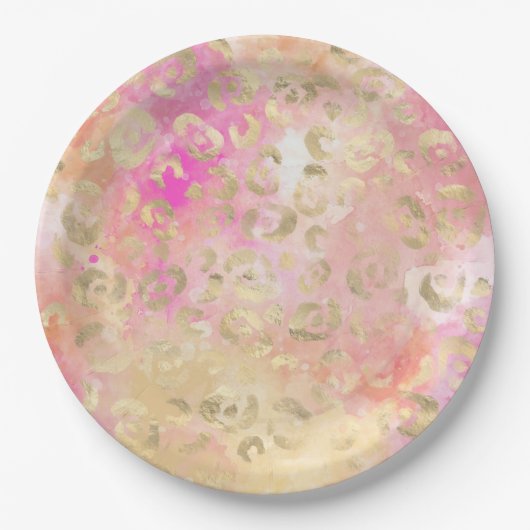 Leopard Paint Series Design 5 Pappteller (Vorderseite)