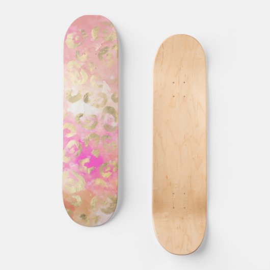 Leopard Paint Series Design 5 Skateboard (Vorderseite)