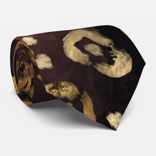 Leopard Paint Series Design 7 Krawatte (Gerollt)