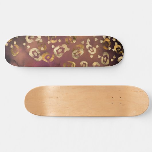 Leopard Paint Series Design 7 Skateboard (Horizontal)