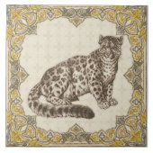 Leopard, Panther Tile Decorative Wohngestaltung Ge Fliese (Vorderseite)