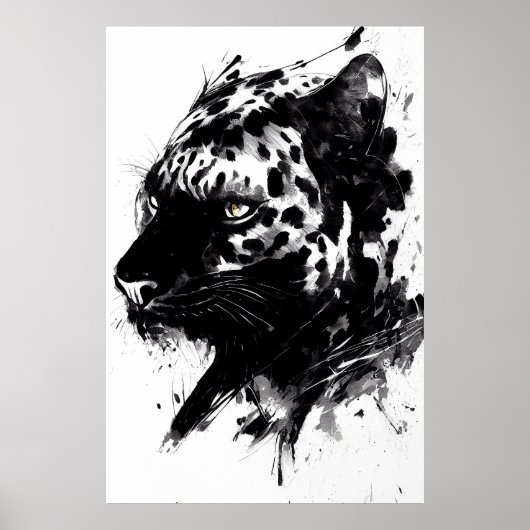Leopard Panther Wild Nature Freier Geist Pinakothe Poster (Vorne)