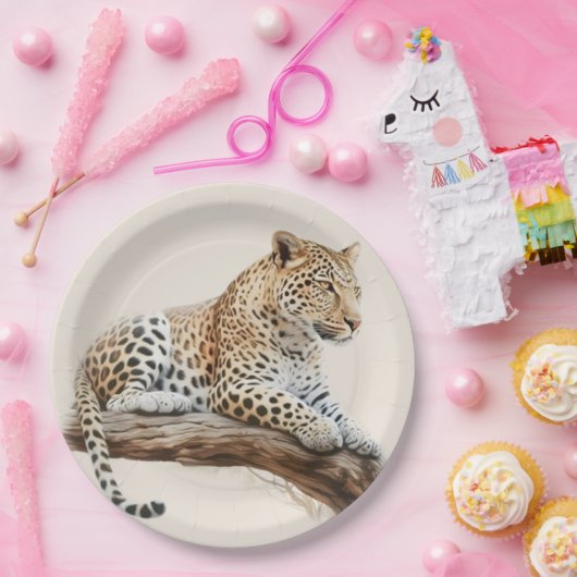 Leopard Pappteller (Party)