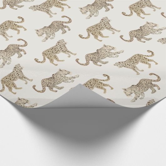 Leopard-Parade Geschenkpapier (Ecke)