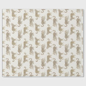 Leopard-Parade Geschenkpapier (Flach)