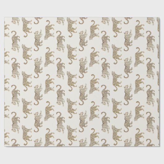 Leopard-Parade Geschenkpapier (Flach)