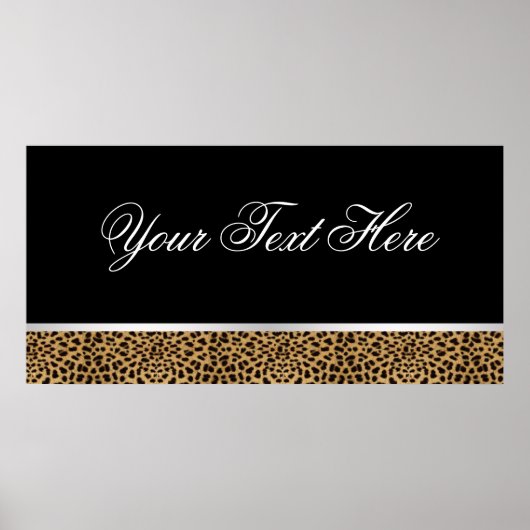 Leopard Party Banner Poster (Vorne)