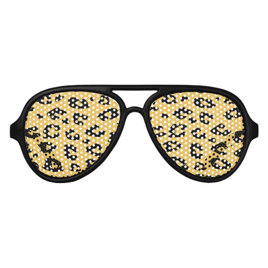 Leopard-Party | Design für Tierabdruck Partybrille (Vorderseite)