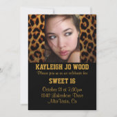 Leopard-Party Einladung (Vorderseite)