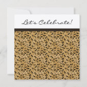 Leopard-Party Einladungen (Rückseite)