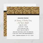 Leopard-Party Einladungen (Vorne/Hinten)
