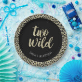 Leopard Party Plate Two Wild Pappteller (Party)