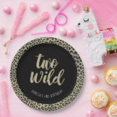 Leopard Party Plate Two Wild Pappteller (Party)