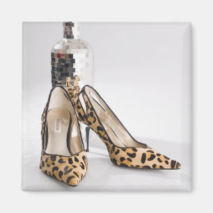 Leopard-Party-Schuhe Magnet