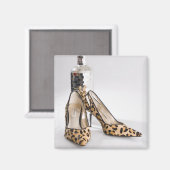 Leopard Party Shoes Magnet (Vorderseite/Rückseite)