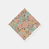 Leopard-Pastelltafel Serviette (Ecke)