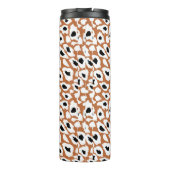 Leopard pattern, afrikanisches Tier Print Design Thermosbecher (Rückseite)