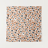 Leopard pattern, afrikanisches Tier Print Design Wandteppich (Vorderseite (Horizontal))