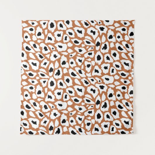 Leopard pattern, afrikanisches Tier Print Design Wandteppich (Vorderseite)