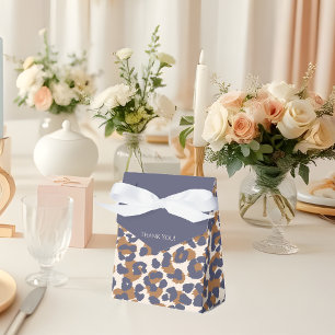 Leopard Pattern-blau und braun Geschenkschachtel