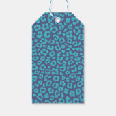 Leopard Pattern-Blue- Geschenkanhänger (Rückseite)