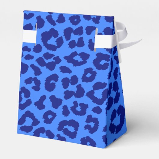 Leopard Pattern-Blue- Geschenkschachtel (Rückseite)