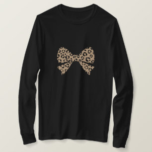 Leopard Pattern Bow T-Shirt
