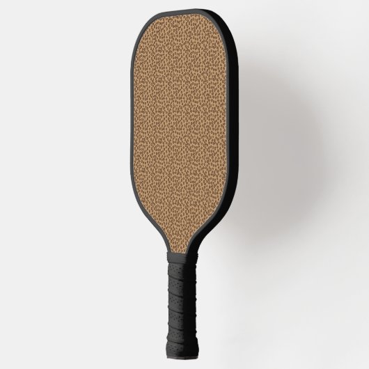 Leopard Pattern Brown Pickleball Schläger (Links)