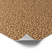 Leopard Pattern Brown Poster (Ecke)