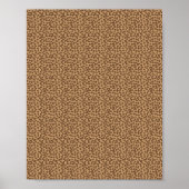 Leopard Pattern Brown Poster (Vorne)