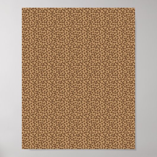 Leopard Pattern Brown Poster (Vorne)