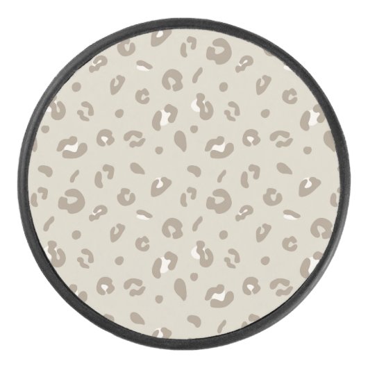 Leopard Pattern Eishockey Puck (Vorderseite)