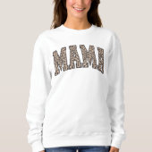 Leopard Pattern Mama Sweatshirt (Vorderseite)