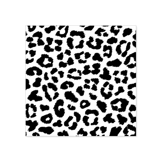 Leopard Pattern Print Leopard Pattern Print Rubber Gummistempel (Prägung)