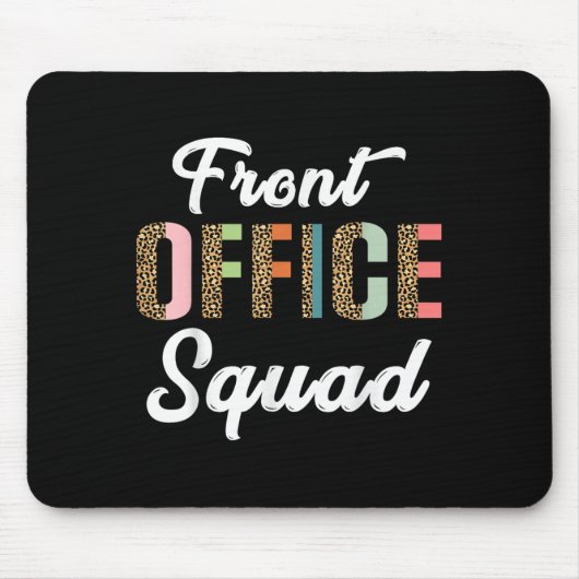 Leopard Pattern School Secretary Admin Front Offic Mousepad (Vorne)