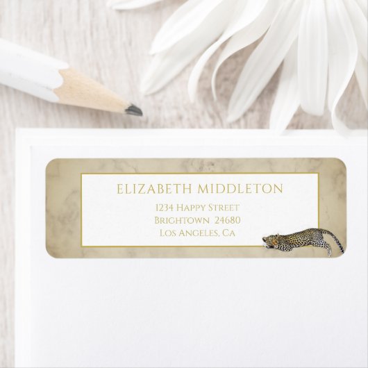 Leopard Pattern Wild Tropical Marble (Insitu)