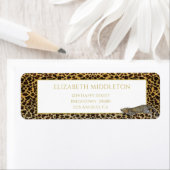 Leopard Pattern Wild Tropical Monogram (Insitu)