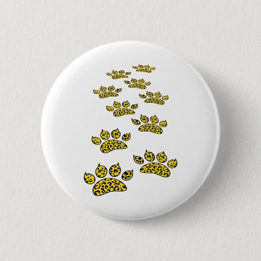 Leopard Paw Print Button (Vorderseite)