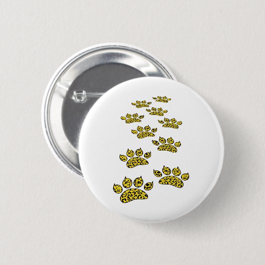 Leopard Paw Print Button (Vorne & Hinten)