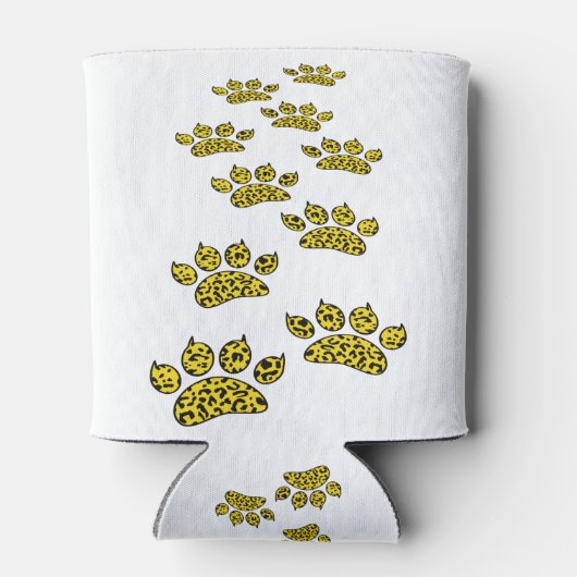 Leopard Paw Print Dosenkühler (Rückseite)