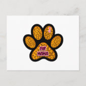 Leopard Paw Print Fur Mama Hund Katze Liebhaber Postkarte (Vorderseite)