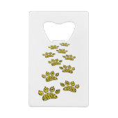 Leopard Paw Print Geldbeutel Flaschenöffner (Rückseite)