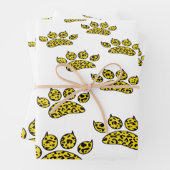 Leopard Paw Print Geschenkpapier Set (Beispiel)